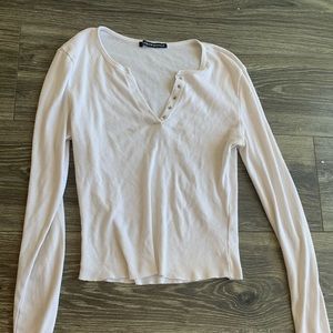 Brandy long sleeve ribbed top